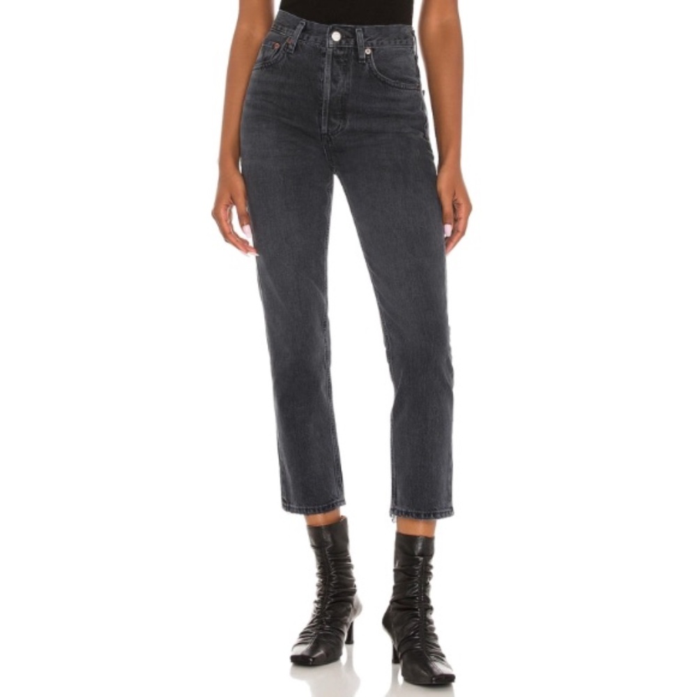 AGOLDE Riley High Rise Straight Crop Jeans - Picture 8 of 9